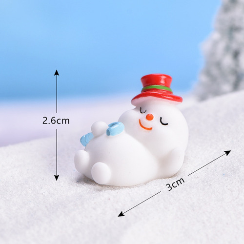 Mini Enfeites De Natal Resina Papai Noel Boneco De Neve Bell