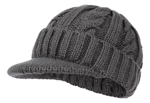 Gorra Muy Cómoda Visor Beanie Cap Tejido Abrigo Moda Elástic