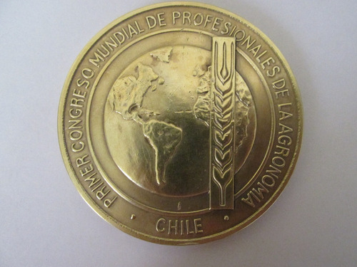 Medalla Colegio Ingenieros Agronomos Chile 1944- 1994 Escasa