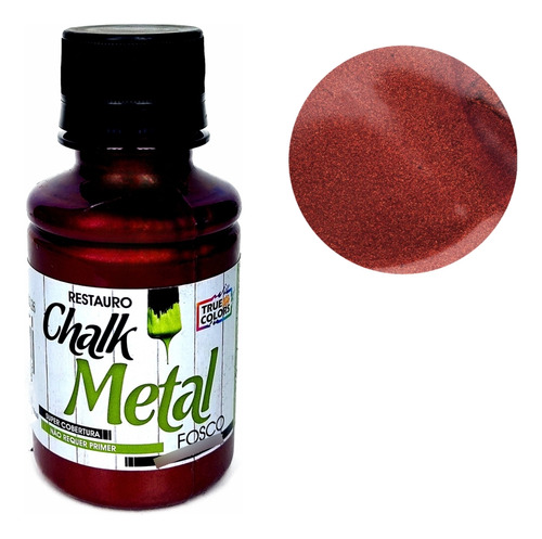 Tinta Restauro Chalk Metal True Colors 100ml Cor Vinho - 4953