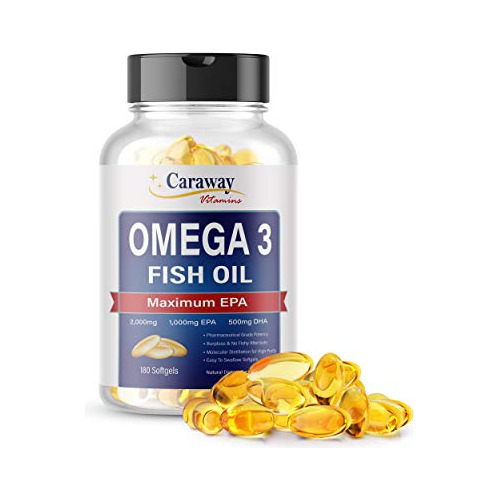 Aceite De Pescado Omega 3 2,000mg Con Epa Y Dha. Cápsulas Sin