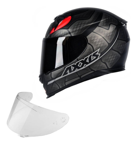 Capacete Moto Axxis By Mt Snake Serpente + Viseira Extra