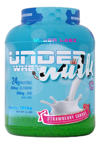 Under Milk Whey Strawberry Sundae 1814g Under Labz