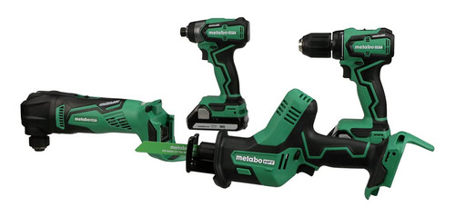 Metabo Hpt Kc18ddx4mr - Kit Combinado De 4 Herramientas De .