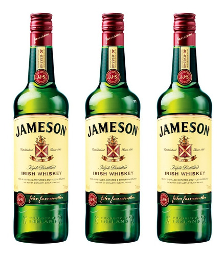 Whisky Jameson X 3 Botellas 750cc. ..envio Gratis!!  