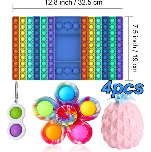 4 Kit Toy Fidget Kit Squishy Anti Stress Toy Para Presente