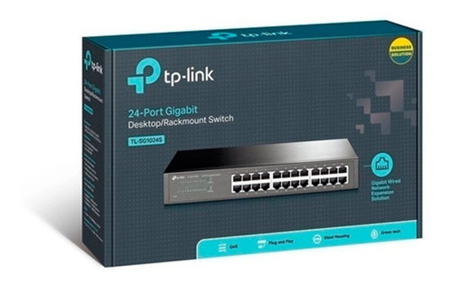 Switch Tp Link 24 Puertos Tl-sg1024s Desktop Rack Switch 24