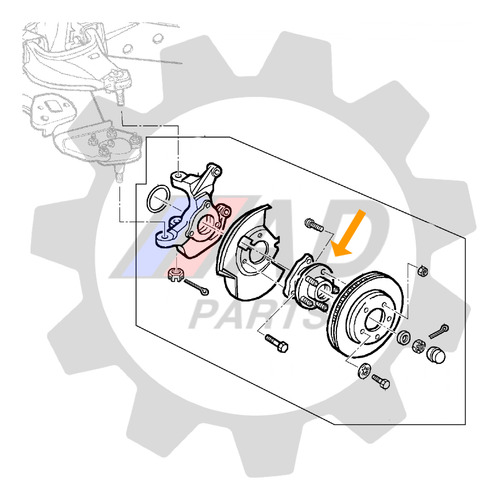 Cubo De Roda Dianteira Jeep Grand Cherokee 1993 Até 1998