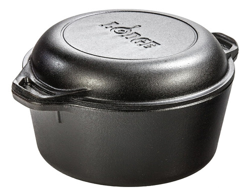 Horno Holandés Lodge 2 En 1, Hierro Fundido 4,7 L