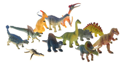 12x Juguete Dinosaurio Diseño Realista Hecho De Plástico
