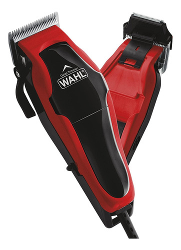 Cortadora De Cabello Wahl Clip ´n Trim Cuchillas Auto Afilables Motor Power Drive Roja 110v
