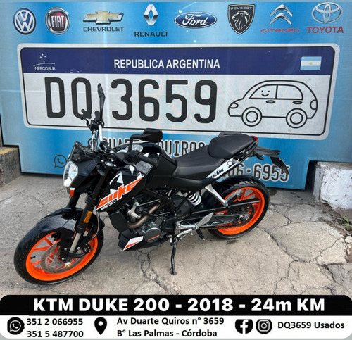 Aa Moto Ktm Duke 200cc 2018 24m Km