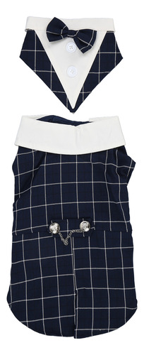 Traje De Boda Para Mascotas, Pajarita, Estampado De Ceñida,