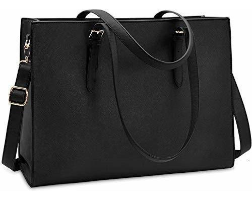 Bolsa Para Laptop Para Mujer De 15.6 Pulgadas, Bolsa De Piel