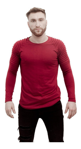 Imagen 3 de 8 de Remera Hombre Pack 2 Manga Larga Ultima Modelo Importad A15