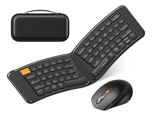 Combo Teclado Mouse Plegable Protoarc Xkm03 Ergonómico