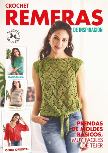 Crochet Remeras, Básicos De Color - Arcadia Ediciones