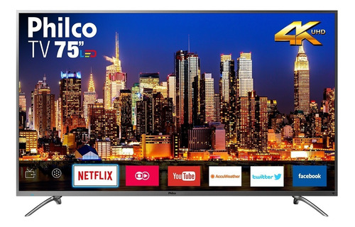 Smart Tv Philco 4k Led 75 Ptv75e30dswnt Netflix Bivolt