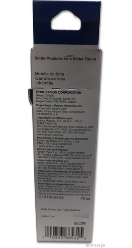 Combo 4 Botella Tinta Epson T664 Negro Cian Magenta Amarillo