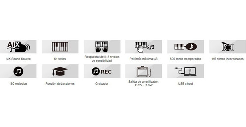 Teclado Casio Portatil Ct-x700 61 Teclas Envio Inmediato )