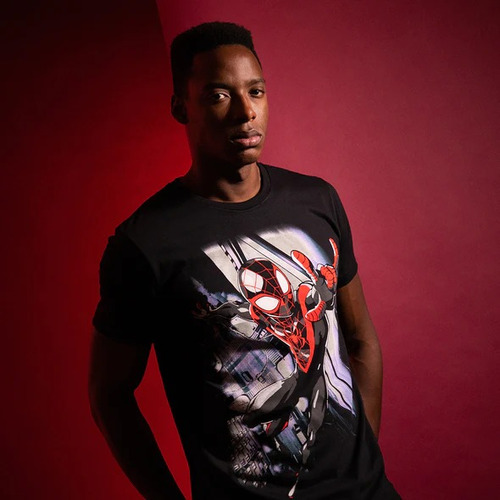 Playera Miles Mascara De Latex Hombre Spider-man