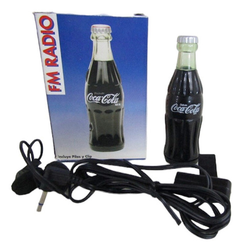 Mini Botella Coca Cola Radio Fm  Nueva  Con Caja
