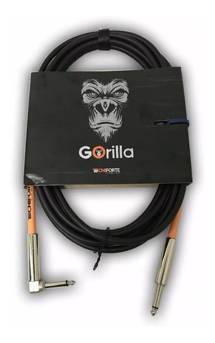 Cabo Baixo Guitarra Gorilla 4mt Tecniforte Plug L C/garantia