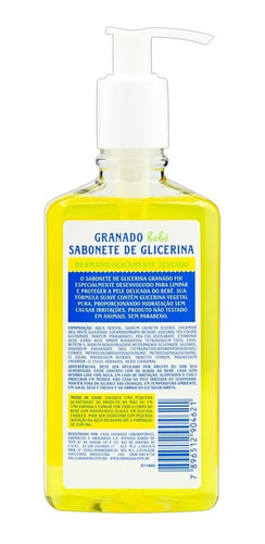 Sabonete Líquido De Glicerina Granado Bebê 250 Ml - Natural