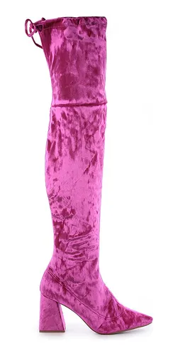 Bota feminina veludo 2025