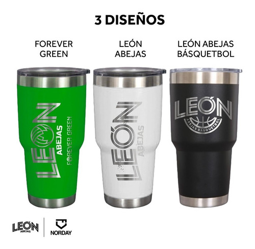Imagen 3 de 4 de Termo Abejas De León Norday 30oz
