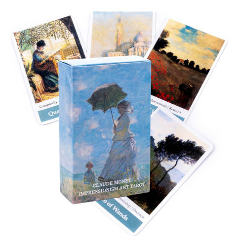 Juego De Cartas Claude Monet Impresionism Art Tarot De 80 Ca