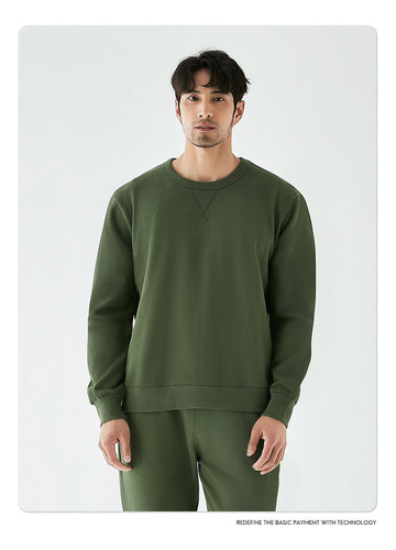 Sudadera Casual Con Cuello Redondo Para Hombre