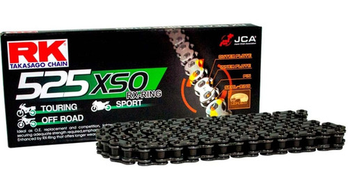 Corrente Japonesa Rk Xso 525 124 Mt-07 Mt-09 Tracer 900 R6