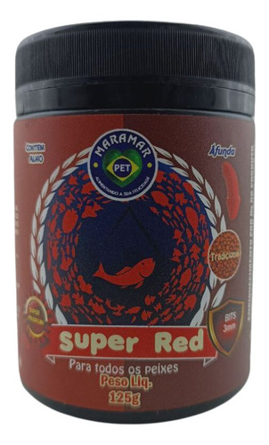 Ração Para Peixes Super Red 125g Maramar