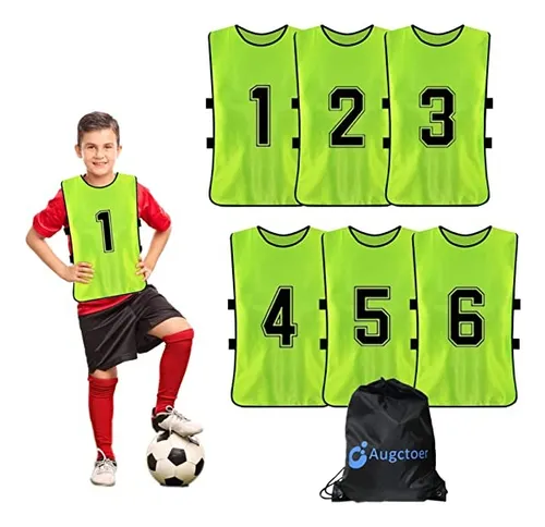 Pack 6 Casacas Chaleco Entrenamiento Deportivo Futbol Ni os