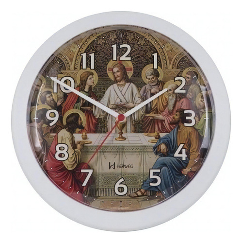 Reloj de pared Herweg 6697 021 con diseño de Santa Cena
