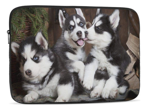 Estuche Bolsillo Para Computadora Portatil Funda Perro Husky