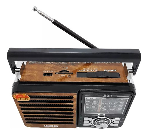 Rádio Com Lanterna E Bluetooth Usb Entrada Sd E Auxiliar P2