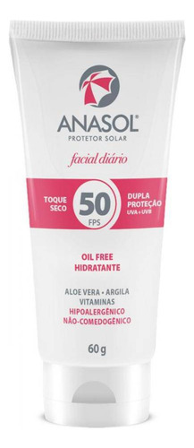 Loção Protetor Solar Facial Fps 35 60g Oil Free Toque Seco