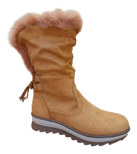 Botas Caña Alta Mujer Casual Otoño Invierno Camel - 7139