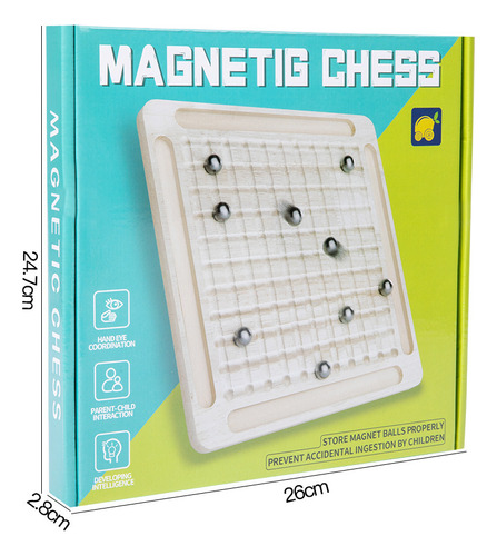 Juego De Ajedrez Magnético Con Tablero De Madera Para Niños