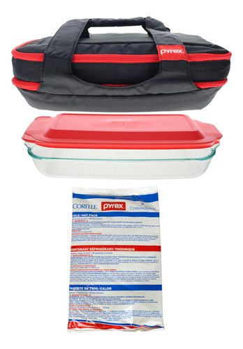 Recipientes De Almacenamiento Pyrex Porta Cazuela Portátil C