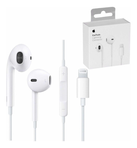 Audífonos Earpods Lightning Original iPhone 14 13 12 11 Xs 7