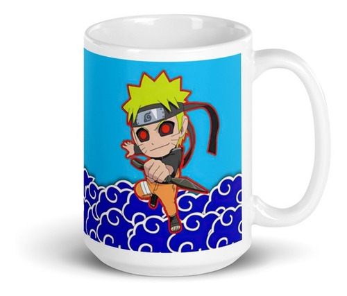 Naruto Taza Grande 15oz Cascada De La Verdad Cerámica Aa