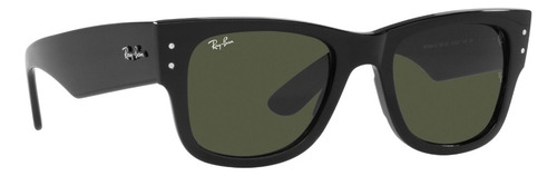 Óculos De Sol Mega Wayfarer Ray-ban Verde Preto-polido Preto