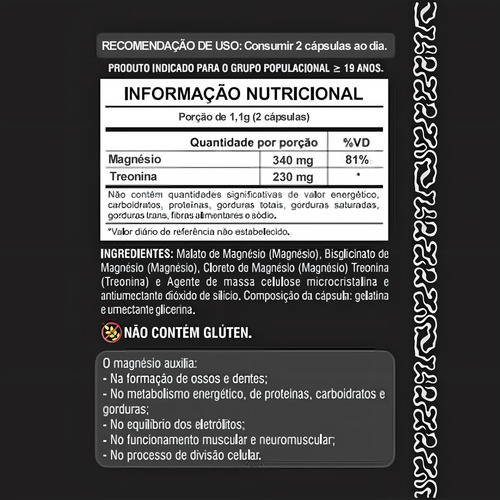 3 Triomag Com 3 Magnésios Cloreto+ Quelato+ Malato+ Treonina