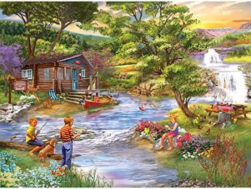 Chris 1000 Pc Puzzle - Pesca Desde Los Bancos