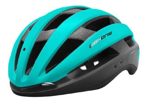 Capacete De Ciclismo High One Wind Aero Mtb Speed Cores Cor Preto/Azul Tamanho G (57cm-61cm)