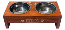 Comprar Comederos Elevados Doble . Incluye Nombre Y Sus Dos Platos.