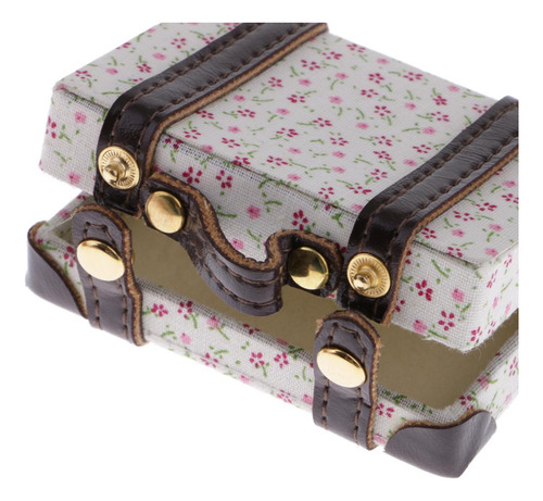 1/6 Maleta Estuches De Equipaje En Accesorio De Floral